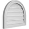 Ekena Millwork Round Top Surface Mount PVC Gable Vent: Functional, w/ 2"W x 1-1/2"P Brickmould Frame, 22"W x 18"H GVPRT22X1802SF - alternate 5